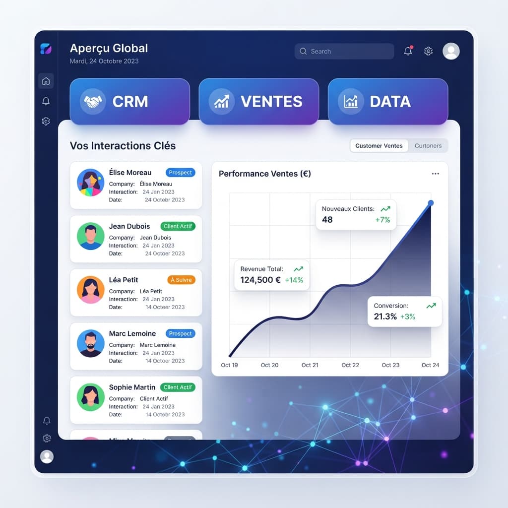 Application CRM sur mesure